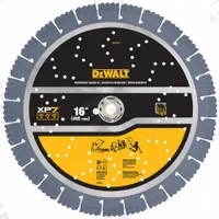 DEWALT Diamond Saw Blade: Concrete, 16 in Blade Dia., 1 in Arbor Size, Wet/Dry, Segmented (MPN DW47637). Key specifications — attr1097734: Wet/Dry; attr1097738: Power Cutter; attr1097751: DEWALT.