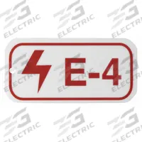 BRADY Lockout Tag: None/ No Header, E-4, Polystyrene, English, Plastic (MPN 105642)