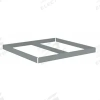 TENNSCO Shelf: 42 in x 42 in, 2,250 lb Load Capacity, Gray, Shelf (MPN ZLES-4242). Key specifications — Includes: (4) Beams; Shelf Configuration: Single Straight; Color: Gray; Frame Material: Steel; Brand: TENNSCO; Frame Finish: Zinc Plated; Product Type: Shelf.