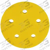 3M Hook-and-Loop Disc Backup Pad: 5 in Dia x 3/4 in T, 5/16"-24 Threaded-Shank, 5 Hole (MPN 60440241382). Key specifications — Brand: 3M; Tool Connection: 5/16"-24 Threaded-Shank.