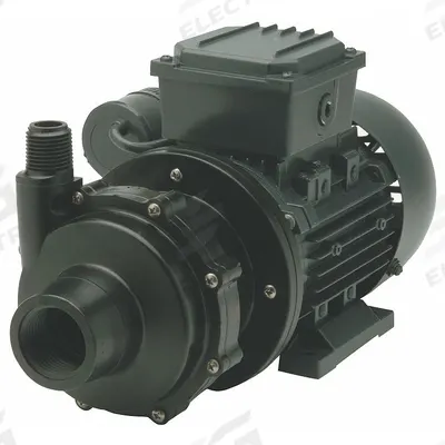 FINISH THOMPSON Magnetic Drive Pump: PVDF, 1/2 hp Horsepower, Single Phase, PVDF, 115V AC - Magnetic-Drive Straight Centrifugal Pumps