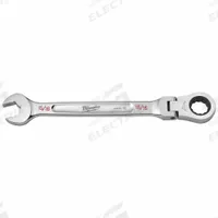 MILWAUKEE Combination Wrench: Chrome Vanadium Steel, Chrome, 15/16 in Head Size, 2 in Overall Lg (MPN 45-96-9821). Key specifications — attr309600: 15/16 in; attr309611: Chrome; attr309610: Chrome Vanadium Steel; attr309604: No; attr309612: No; attr309613: No; attr309615: Yes; attr324932: MILWAUKEE.