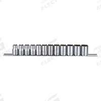 WESTWARD Socket Set: 1/2 in Drive, 12 Piece, 12-Point, Metric, 10 mm to 21 mm (MPN 53PN69). Key specifications — attr1224269: 1/2 in; attr1204685: Tether Ready; attr1204650: 10 mm to 21 mm; attr1204673: Socket Bits Not Included; attr1204688: WESTWARD; attr1206170: Standard Sockets.