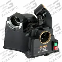 DAREX Drill Bit Sharpener: For 1/8 in to 3/4 in Drill Bits, 118° to 140° Point Angle (MPN JVT390). Key specifications — Point Angle Sharpened: 118° to 140°; Brand: DAREX.