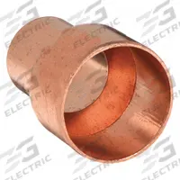 NIBCO Sweat Fitting Coupling: 5/8 in CTS x 1/2 in CTS, FTG x FTG, Wrot Copper (MPN 600-2-5/8X1/2)