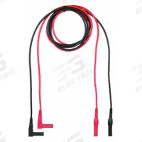 APPROVED VENDOR Test Leads: CAT III 1000V, Right Shrouded Plug, 4 ft Lg, 18 AWG Wire Size (MPN 4WRC4). Key specifications — Brand: APPROVED VENDOR.