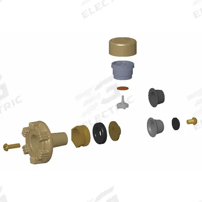 WOODFORD MFG. Hydrant Repair Kit: 17, Brass - Wall & Yard Hydrant Replacement Parts