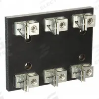 MERSEN Fuse Block: Open Block Design, 3 Pole, 250 V AC, Box Lug, Non-Indicating (MPN 22003). Key specifications — attr233046: MERSEN.