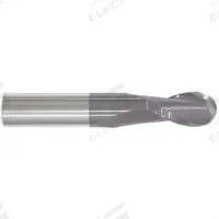 APPROVED VENDOR Ball End Mill: Carbide, AlTiN Coated, 2 Flute, 2.5 mm Mill Dia, 9.5 mm LOC (MPN 221-001425B)