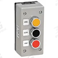 AMERICAN GARAGE DOOR SUPPLY Control Station: Open-Close-Stop, Double Pole, Outdoor, Surface Mount (MPN 3BXT). Key specifications — attr1070078: Non-Metallic Enclosure; attr92627: 3BXT; attr93592: AMERICAN GARAGE DOOR SUPPLY; attr1070071: Commercial Garage Door Operators; attr1070072: Double Pole; attr1070073: Open-Close-Stop; attr1070075: Outdoor; attr1070080: Surface Mount.