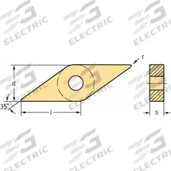 WALTER Diamond Turning Insert: VNMG332-MK5 WKK20S, VNMG160408-MK5 WKK20S (MPN 6150787). Key specifications — attr257732: VNMG332-MK5 WKK20S; attr257733: VNMG160408-MK5 WKK20S.
