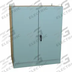 HAMMOND Enclosure: Steel, 72 in x 60 in x 36 in, NEMA 12, Solid Cover, Hinged (MPN 1418ZX36). Key specifications — Brand: HAMMOND; Closure Method: Handle; Knockouts: Not Included.