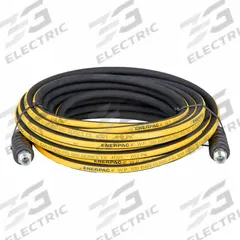 Hydraulic Hose: 1/4 in ID, NPTF x NPTF, 50 ft Lg, 3/8 in x 3/8 in Fitting Size, Rubber, H9250. Key specifications — Hose Tube Material: Rubber; Fitting Type: NPTF x NPTF; Manufacturer Part Number: H9250; Brand: ENERPAC.