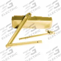 LCN Door Closer: Parallel/Std Mounting Type, Grade 1 - Heavy Duty, Bronze, 10 3/8 in Lg, 2 7/8 in Wd (MPN 4031-RW/PA BRASS). Key specifications — Manufacturer Part Number: 4031-RW/PA BRASS; Brand: LCN; Closer Series: 4031; Closer Type: Non-Hold Open; Location Use: Interior/Exterior; Spring Type: Adjustable; Product Type: Door Closer; Spring Size: 4.