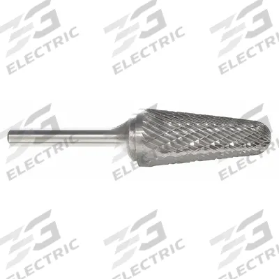 APPROVED VENDOR Carbide Bur: Ball-Nosed Cone, SL-6, Double Cut, 5/8" x 1 5/16" Head - Double-Cut Ball-Nosed Cone Burs