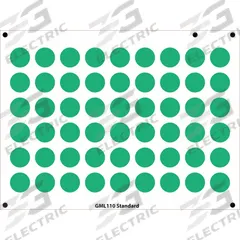 ACCUFORMNMC Gauge Marking Labels: Green, Polyester, 54 PK (MPN GML110GN). Key specifications — Label Color: Green; Label Material: Polyester.