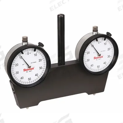 STARRETT Spindle Square: 0 in to 0.25 in, 0-50-0 Dial Reading, 0.001 in Graduations - Spindle Squares