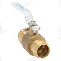 APOLLO Manual Two-Way Ball Valve: 1 in, Brass, Straight, Press x Press, 250 psi Max. Pressure (CWP) (MPN 94VLF10501B). Key specifications — Brand: APOLLO; Handle: Lever.