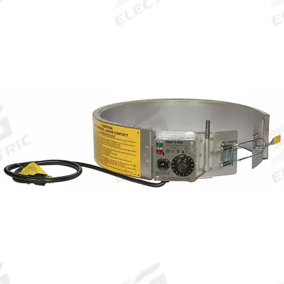 APPROVED VENDOR Drum Heater: 115V AC, 1,920 W Watts, 60°F to 250°F, Drums - Drum & Bucket Band Heaters