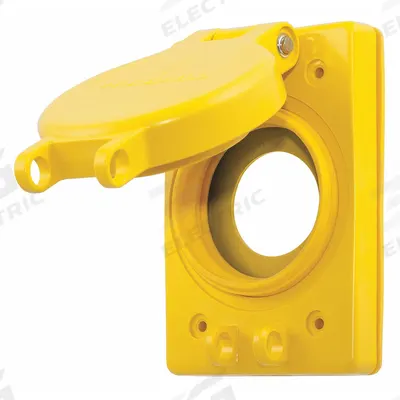 HUBBELL WIRING DEVICE-KELLEMS Weatherproof Cover: Thermoplastic, Locking 30A Receptacles - Plastic Weatherproof Electrical Box Covers