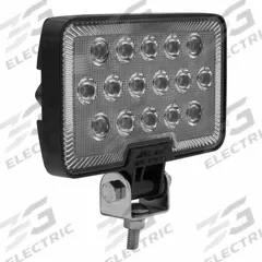 MAXXIMA Vehicle Work Light: Rectangular, Flood, LED, Bolt, Blunt Cut Wires, Surface Mount, Black (MPN MWL-42WYCL-DC). Key specifications — Housing Color: Black; Brand: MAXXIMA; Mount Type: Bolt; Electrical Connection: Blunt Cut Wires; Installation Type: Permanent.