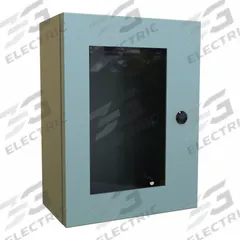 HAMMOND Electrical Enclosure: Steel, 16 in x 12 in x 6 in, NEMA 12/3R/4, Solid with Window Cover (MPN EN4SD16126WGY). Key specifications — Closure Method: 1/4-Turn Latch; Brand: HAMMOND; Knockouts: Not Included.