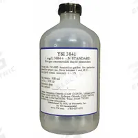 YSI Calibration Solution - Ammonium Standard: Lab, 500 mL Volume, 100 mg/L, 3843, 1. Key specifications — Brand: YSI; Chemical Grade: Lab; Concentration: 100 mg/L; Manufacturer Part Number: 3843; Product Type: Calibration Solution - Ammonium Standard.