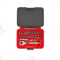 PROTO Socket Set: 3/8 in Drive, 25 Piece, Metric/SAE, 5/16 in to 3/4 in/8 mm to 18 mm (MPN J52325S). Key specifications — attr1224269: 3/8 in; attr1204650: 5/16 in to 3/4 in; attr1204673: Socket Bits Not Included; attr1204688: PROTO; attr1206170: Standard Sockets.