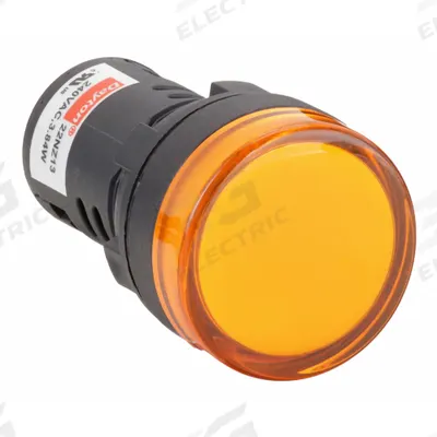 Dayton Raised Panel Light: 22 mm Panel Mounting Hole Dia, LED - LED Indicator Pilot Lights