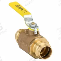 APOLLO Manual Two-Way Ball Valve: 3/4 in, Brass, Straight, Press x Press, Full Port Ball Port, Lever (MPN 77W10401A). Key specifications — Brand: APOLLO; Handle: Lever.