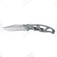 GERBER Folding Pocket Knife: 3 in Blade Lg, 4 in Closed Lg, 7 in Overall Lg, Stainless Steel (MPN 22-48443). Key specifications — attr307537: Stainless Steel; attr307538: Yes; attr324882: GERBER.