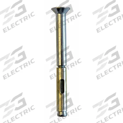MKT FASTENING Sleeve Anchor: 1 1/2 in Overall Lg, 1/4 in Dia, 3/16"-24 Thread Size, Steel - Flat-Head Sleeve Anchors