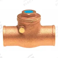 MILWAUKEE VALVE Swing Check Valve: Swing, Inline Valve Body, 3/4 in Pipe Size, Sweat x Sweat, Brass (MPN UP0968000034). Key specifications — Brand: MILWAUKEE VALVE.