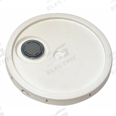 APPROVED VENDOR Pail Lid: Gasketed/Snap-On/Spout/Tear Tab, 12 1/4 in Overall Dia, White - Tear Tab Lids
