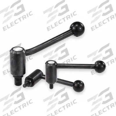 KIPP Adjustable Handle: Steel, 5/8"-11 Thread, 30 mm Thread Lg - Adjustable Tension Levers with Threaded Stud