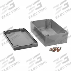 HAMMOND Enclosure: Die-Cast Aluminum, 10 in x 6 in x 4 in, NEMA 12/13/4/4X/6/6P, Screw On (MPN 1590Z162GY). Key specifications — Brand: HAMMOND; Closure Method: Screws; Knockouts: Not Included.