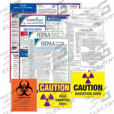 COMPLYRIGHT Labor Law Poster: VA, English, Plastic, 24 in x 27 in - Healthcare Legal Notice Poster Sets