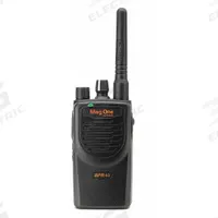 MOTOROLA Handheld Two Way Radio: BPR40 Series, VHF, Analog, 5 W, 16 Channels, No Display, 8 hr, IP54 (MPN BPR40 AAH84KDJ8AA1). Key specifications — Color: Black; FCC License Required: Yes.