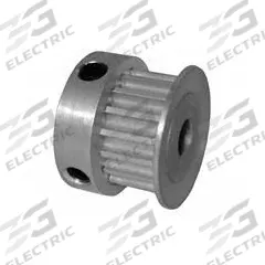 DAYTON Timing Pulley: Curvilinear, Fixed, For 6 mm Belt Wd, 17 Teeth, 3 mm Pitch, Aluminum (MPN 17-3M06-6CA2). Key specifications — Brand: DAYTON; Finish: Clear Anodized; For Belt Series: Powerhouse®.