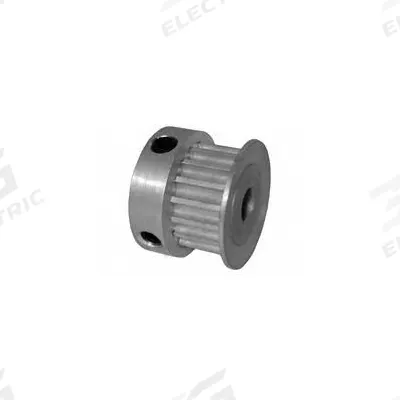 Dayton Timing Pulley: Curvilinear, Fixed, For 6 mm Belt Wd, 17 Teeth, 3 mm Pitch - HTD Section Fixed-Bore Timing Pulleys with Hub