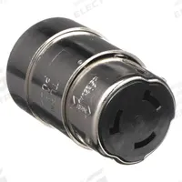 HUBBELL Locking Connector: Non-NEMA, Silver, 125/250V AC, 50 A Current Rating, 3 Poles, 4 Wires (MPN HBL63CM64). Key specifications — Brand: HUBBELL.
