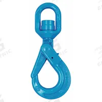 YOKE Self-Locking Hook: 15,000 lb Working Load Limit, 100 Hook Grade, Alloy Steel, 1/2" Thread Size (MPN X-027N-13). Key specifications — Color: Yellow; Brand: YOKE; Visual Indicator Markings: None.