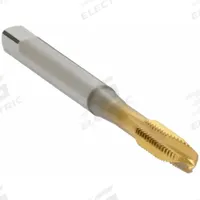 OSG Spiral Point Tap: M5x0.8 Metric, H11, 3 Flute, Plug Chamfer, TiN Coated Cobalt (MPN 1111502705)