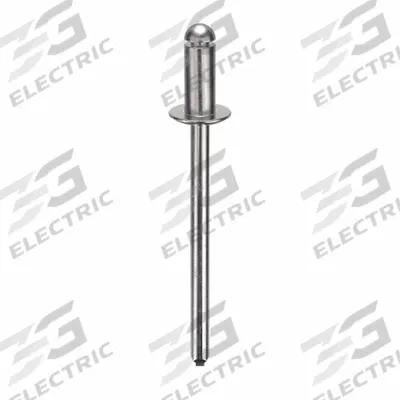 APPROVED VENDOR Blind Rivet,1 3/8 in L,1/8 in dia,PK500: Inch, 1 3/8 in Overall Lg, 9/32 in Body Lg - Domed-Head Blind Rivets