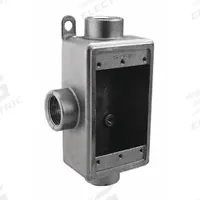 CALBRITE Electrical Box: Stainless Steel, Rectangular, 1 Gangs, 3/4 in Hub Size, 18 cu in Capacity (MPN S60700FSCT). Key specifications — Color: Gray; Brand: CALBRITE.