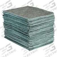 BRADY SPC ABSORBENTS Sorbent Pad: 102 3/8 oz Volume Absorbed Per Pad, Cellulose, Perforated, 100 PK (MPN RFP500). Key specifications — Brand: BRADY SPC ABSORBENTS; Perforated: Perforated; Material: Cellulose.