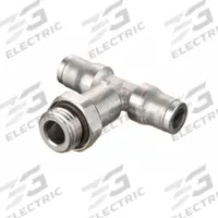 LEGRIS Push-Fit Tee Fitting: 5 mm Pipe x 4 mm OD x 4 mm OD Size, Brass, 1 13/32 in Overall Lg (MPN 3698 04 19). Key specifications — Brand: LEGRIS; Thread Size A: M5.