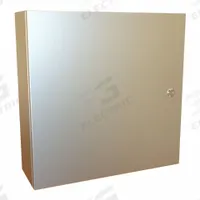 HAMMOND Electrical Enclosure: 304 Stainless Steel, 20 in x 20 in x 6 in, NEMA 12/13/3R/4/4X, Hinged (MPN EN4SD20206SS). Key specifications — Brand: HAMMOND; Closure Method: 1/4-Turn Latch; Enclosure Material: 304 Stainless Steel; Knockouts: Not Included.