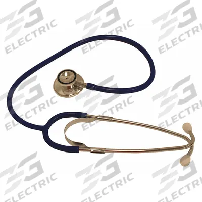 MEDSOURCE Stethoscope: Stethoscope, Adult/Pediatric, Acoustic, Dual, Blue - Economic Stethoscopes