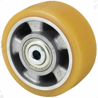 APPROVED VENDOR Caster Wheel: 4 7/8 in Wheel Dia., 2 1/8 in Wheel Wd, Polyurethane, Aluminum - Polyurethane Tread on Aluminum Core Wheels